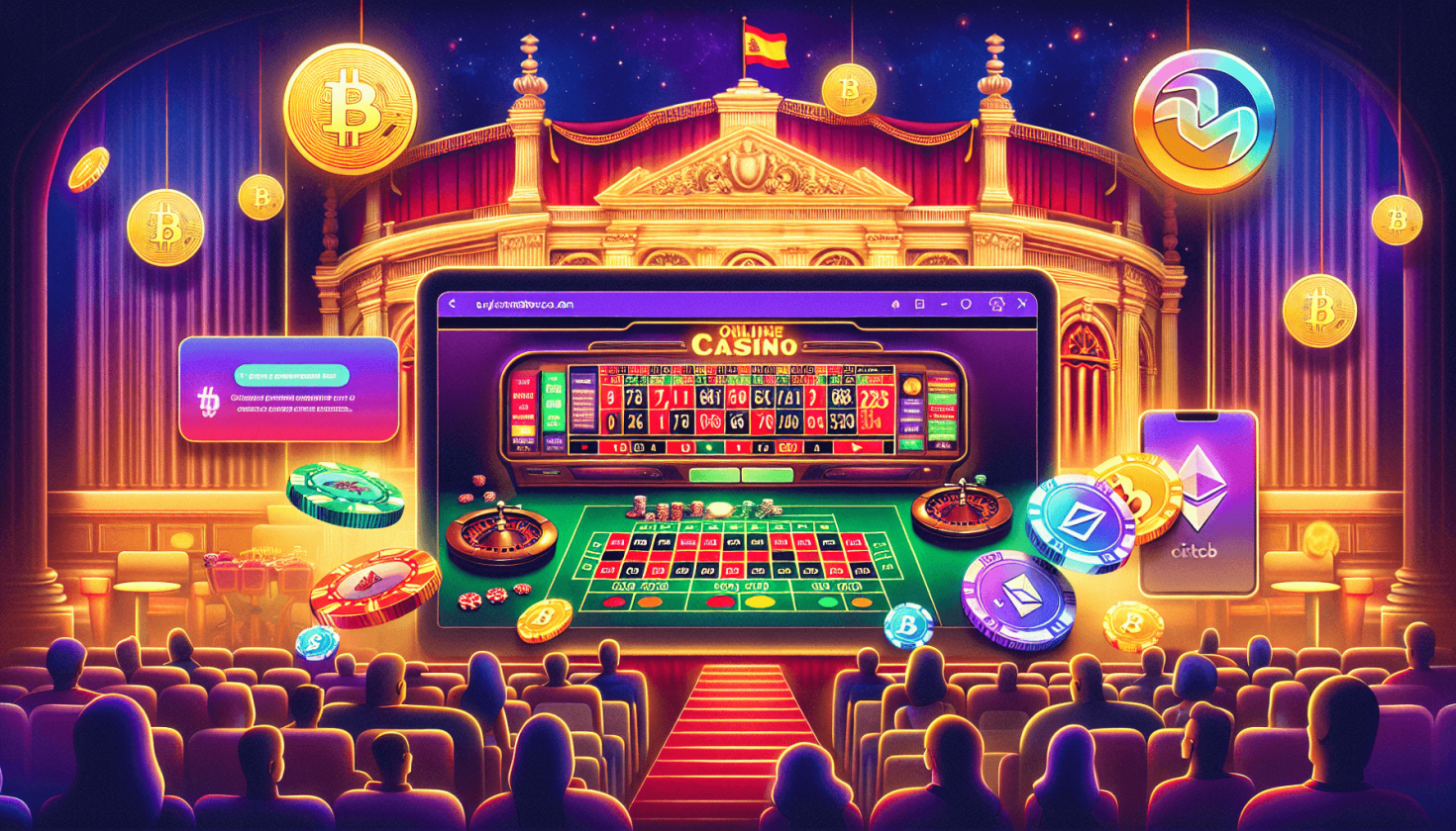 España: Casinos y juegos de azar en línea aceptan criptomonedas como forma de pago