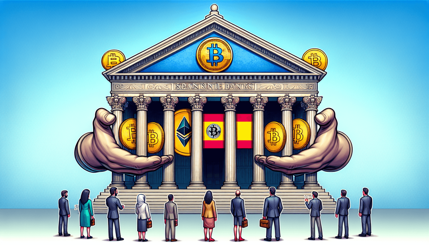 Los bancos españoles abrazan las criptomonedas