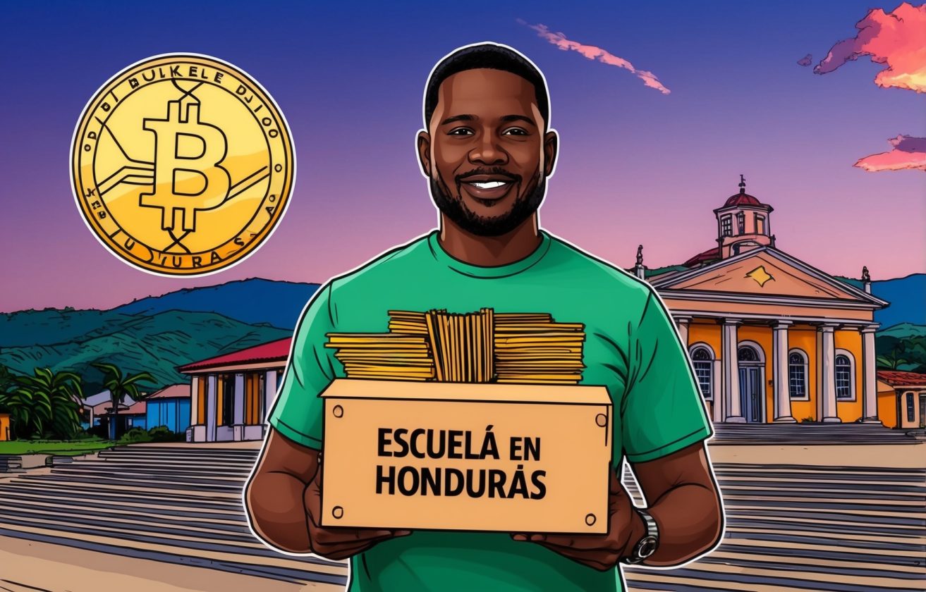 Bukele donó 2 BTC para construir escuelas en Honduras