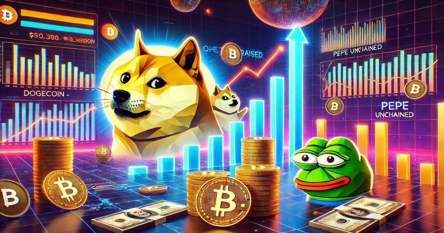 Dogecoin sube y pepe unchained se acerca al fin de su preventa