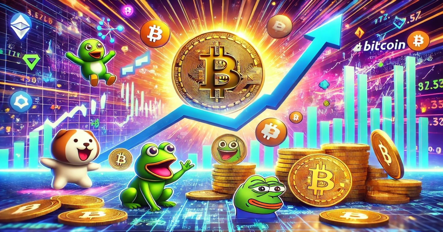 Nuevos récords de Bitcoin benefician a memecoins