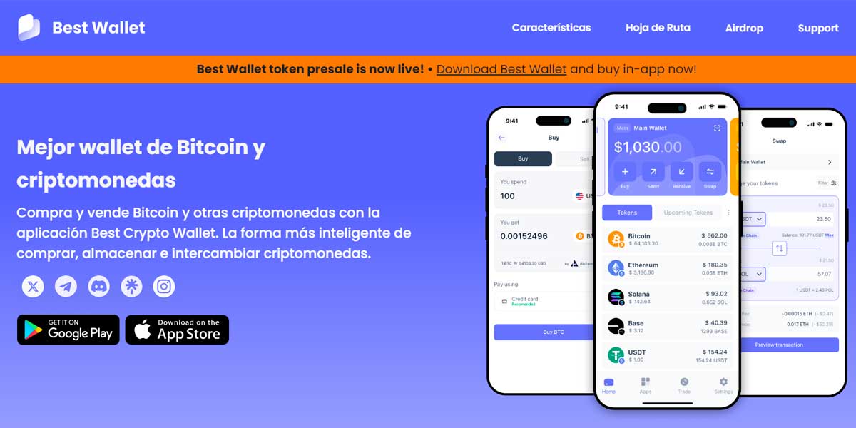 Best Wallet homepage