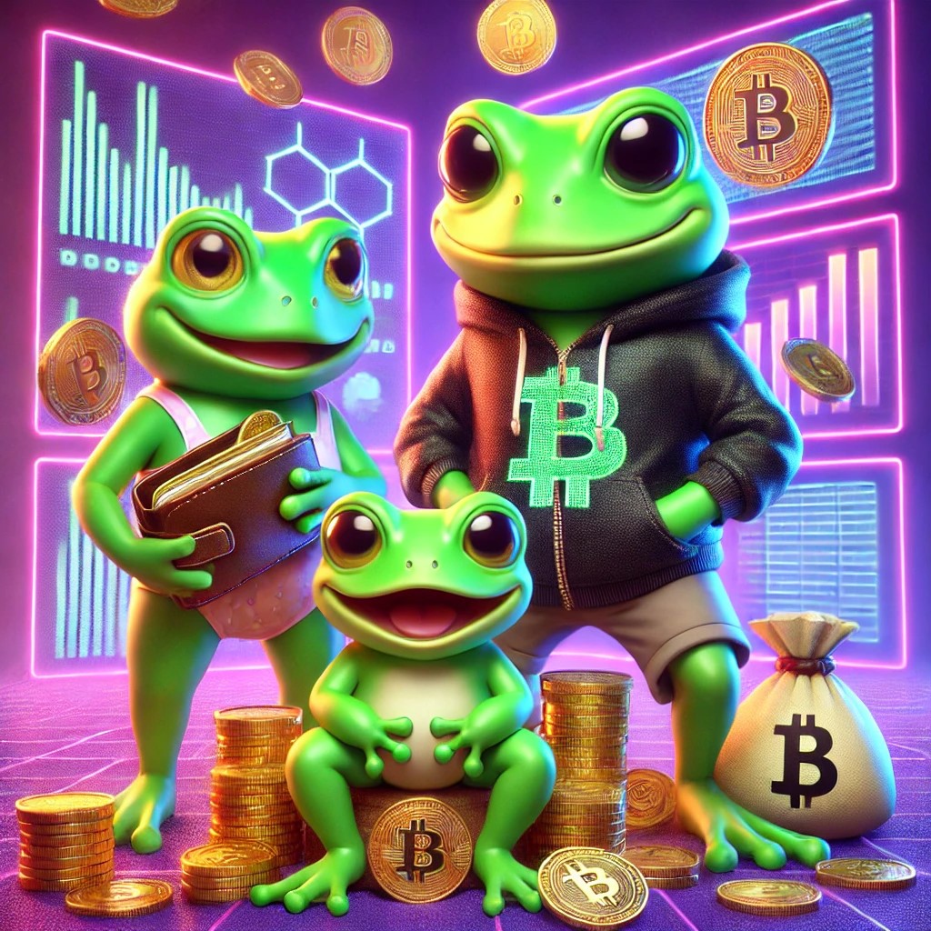 Pepu, Pepe y Wall Street Pepe Token