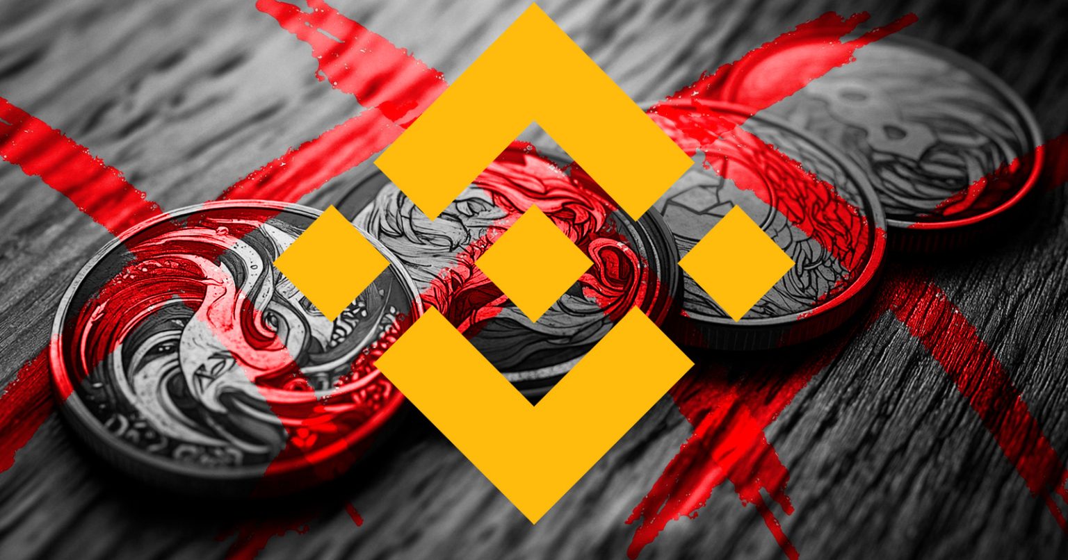 Binance anuncia la eliminación de 4 criptomonedas y sus precios se desploman