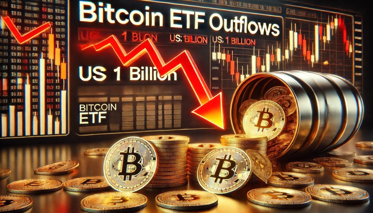 ETFs de Bitcoin registran salida récord de $1.000 millones en un solo día