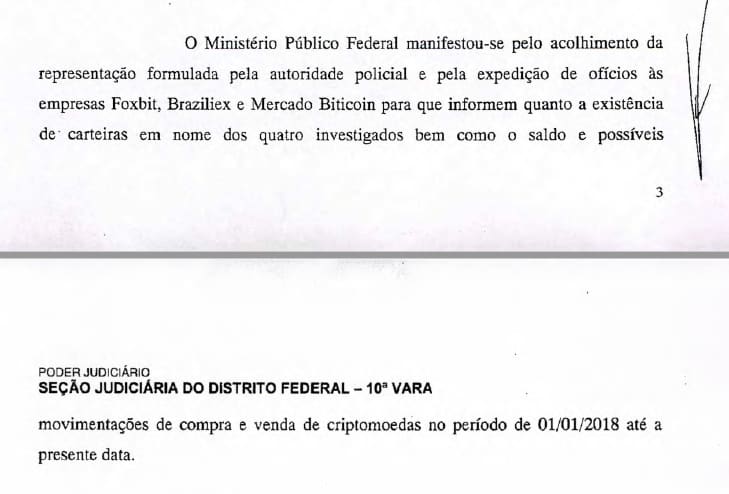 Juiz ordena que exchanges brasileiras forneçam dados sobre suspeitos envolvidos no vazamento de mensagens de Sergio Moro