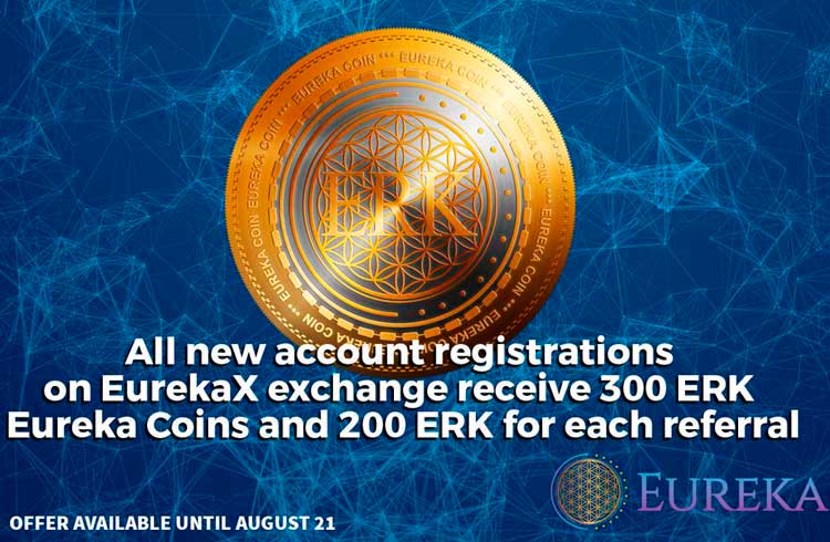 A Eureka Network lança Exchange de alta liquidez atualizada e com bônus de inscrição de 300 ERK
