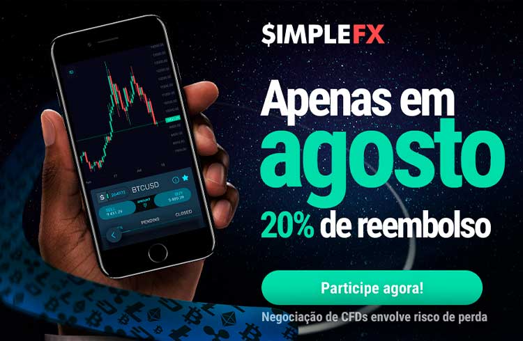 SimpleFX agosto com $ 500 cashback - Negocie com 20% de lower spread!