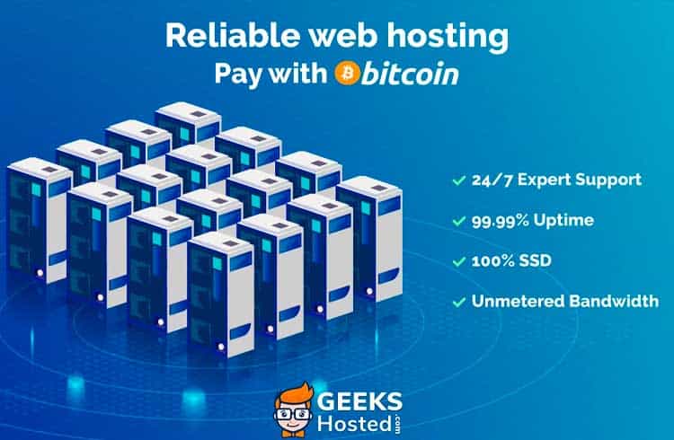 Empresa de hospedagem GeeksHosted.com agora aceita Bitcoin como forma de pagamento