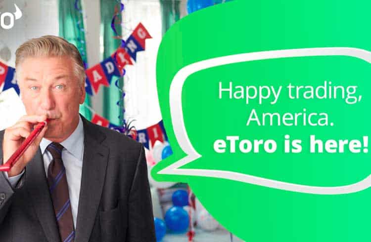 eToro lança negócio nos EUA e escolhe Alec Baldwin como garoto propaganda