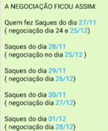 Em virtude de tal ocorrência, Santos aceitou a sugestão de parcelamento de saques, visando garantir que todos os seus investidores efetuem seus saques.