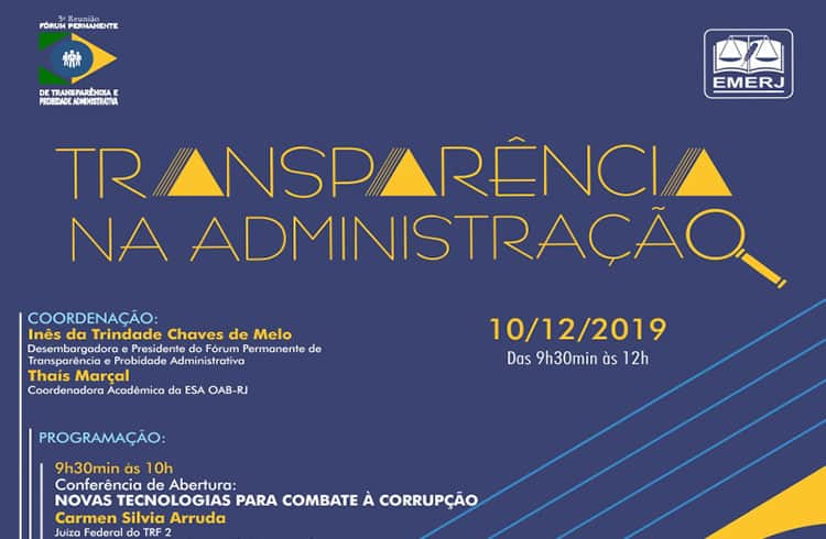 EMERJ realizará evento sobre transparência pública e abordará blockchain