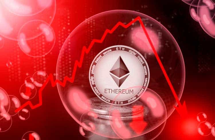 Ethereum se aproxima de seu menor preço em nove meses; Mercado de DeFi segue fortalecido