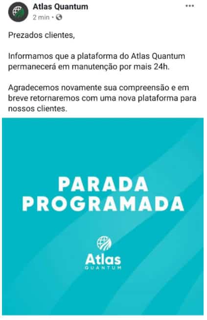 Comunicado da atlas quantum