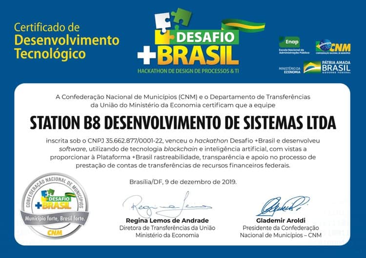 certificado de desenvolvimento tecnológico