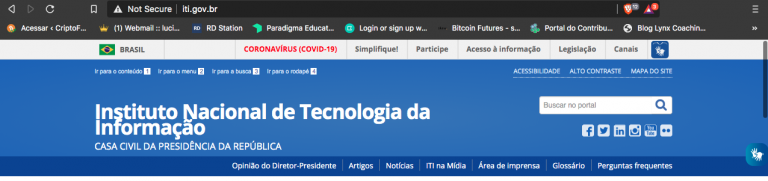 O site do Instituto Nacional de Tecnologia da Informação (ITI), órgão que emite certificados digitais no Brasil, foi hackeado na última sexta-feira, 10 de abril.