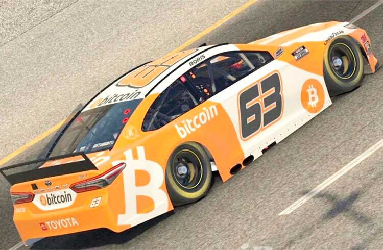 Bitcoin "vence" os grandes campeões da NASCAR em corrida virtual