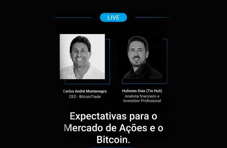 Expectativas para o mercado de ações e Bitcoin serão temas da Live da BitcoinTrade desta quinta-feira