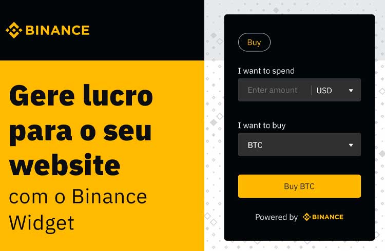 Widget da Binance permite que donos de websites lucrem com transações 