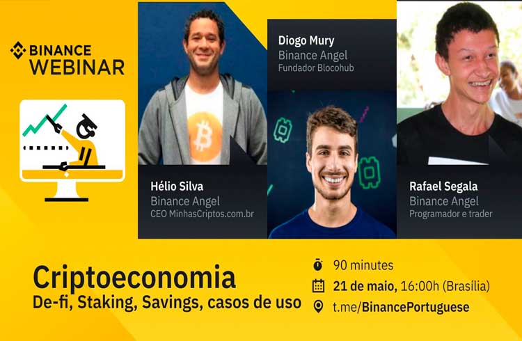 Binance fará webinar em português sobre criptoeconomia, DeFi e outros nesta quinta