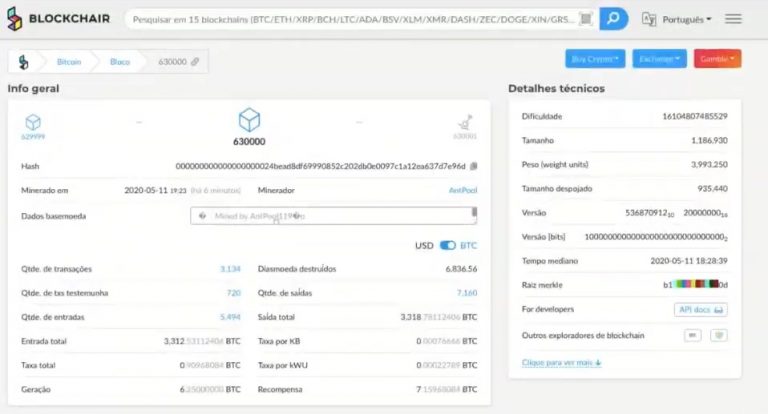 O primeiro bloco foi minerado pelo pool de mineração Antpool