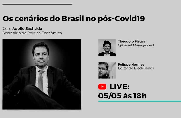 Em live, QR Capital discutirá cenário econômico do Brasil pós pandemia com número dois de Paulo Guedes