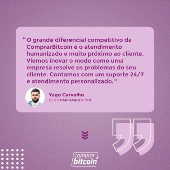 CEO da ComprarBitcoin, Yago Carvalho