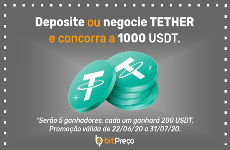 BitPreço vai sortear 1.000 USDT; Veja como participar!