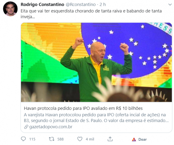 Rodrigo Constantino - Twitter