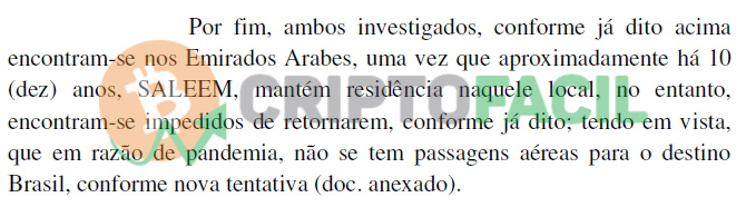 Trecho do processo contra a G44