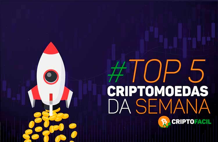 Confira os cinco criptoativos que mais se valorizaram durante a semana