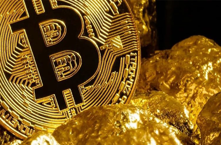 Ouro declina enquanto Bitcoin rompe recorde e dispara 6%