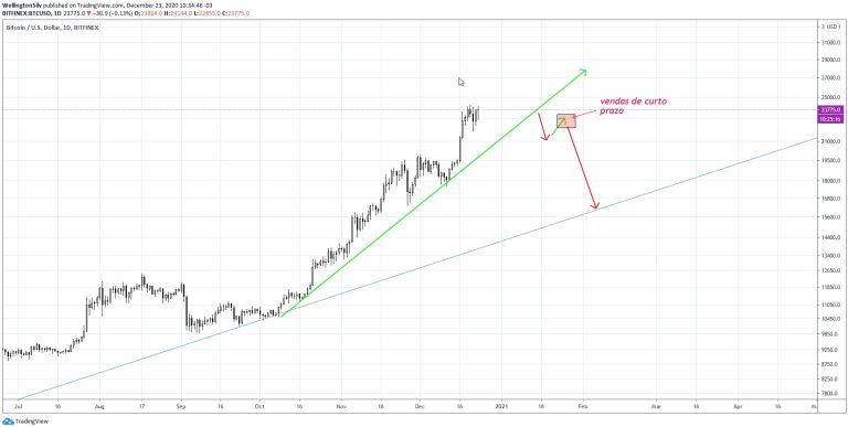 Gráfico diário do Bitcoin (D) Gráfico diário do Bitcoin (D)