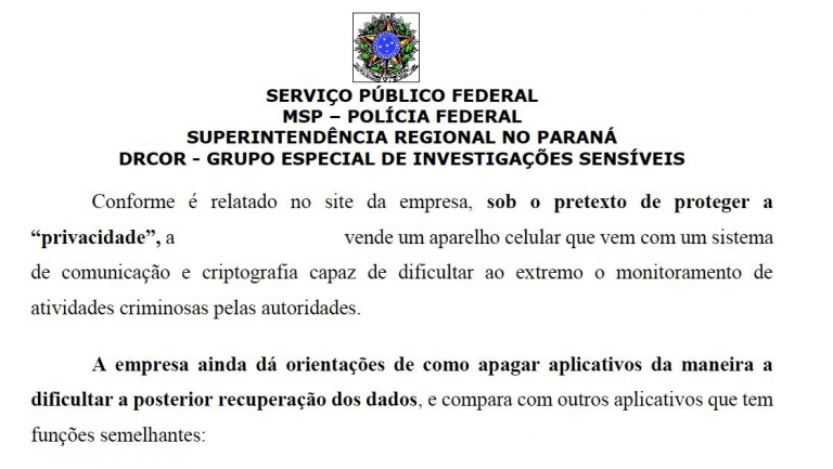 Processo da Polícia Federal