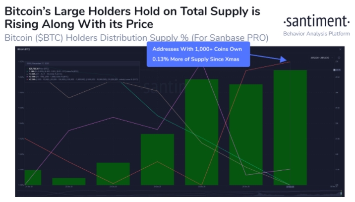 Quantidade de carteiras com mais de 1.000 Bitcoins