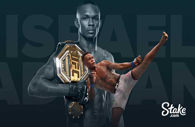 Campeão do UFC Israel Adesanya vira embaixador da Stake.com