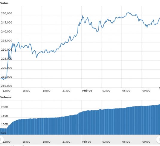 Bitcoin valoriza 18% e fica perto dos R$ 250.000; BNB valoriza 30%