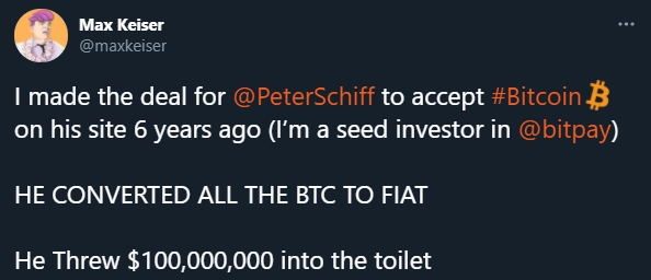 Max Keiser fala sobre Peter Schiff possuir Bitcoin