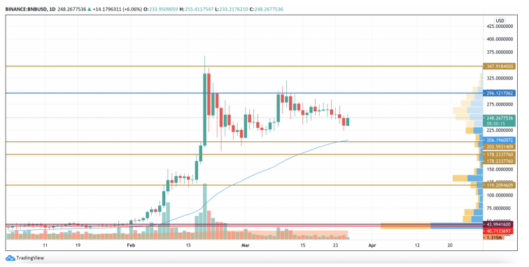 Análise da BNB. Fonte: TradingView