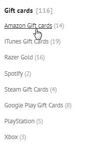 Gift cards