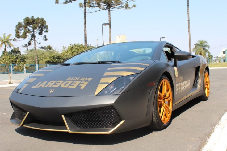 Lamborghini utilizada pela Polícia Federal