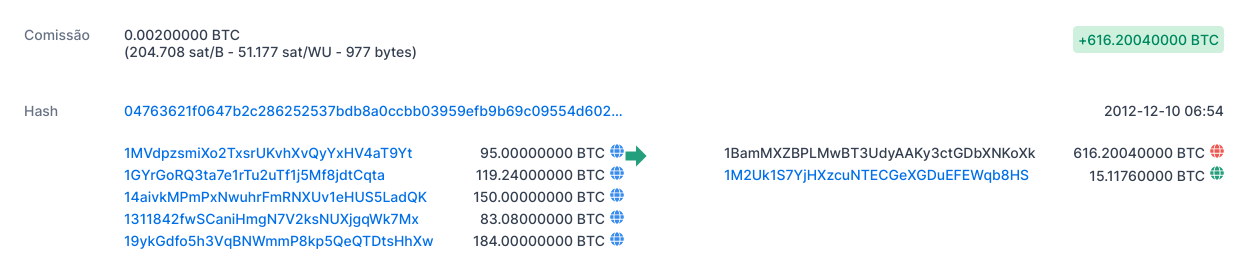 Carteira foi movimentada nove anos antes de última transação. Fonte: Blockchain.com