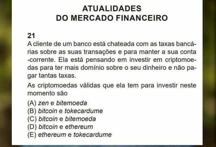 Questão 21 da prova C para o cargo de Escriturário.