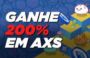AXS sobe 200% em 15 dias com lançamento de stake