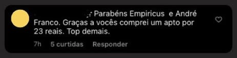 Depoimento de assinante da série de criptomoedas da Empiricus