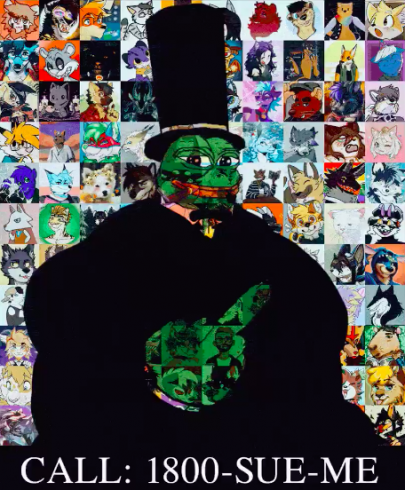 NFT of Vincent Van Dough using Furries profile pictures.