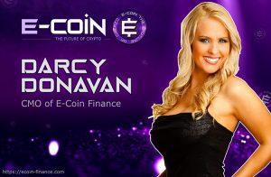 Atriz Americana Darcy Donavan é nomeada CMO da criptomoeda E-Coin Finance para liderar o marketing e o desenvolvimento de negócios