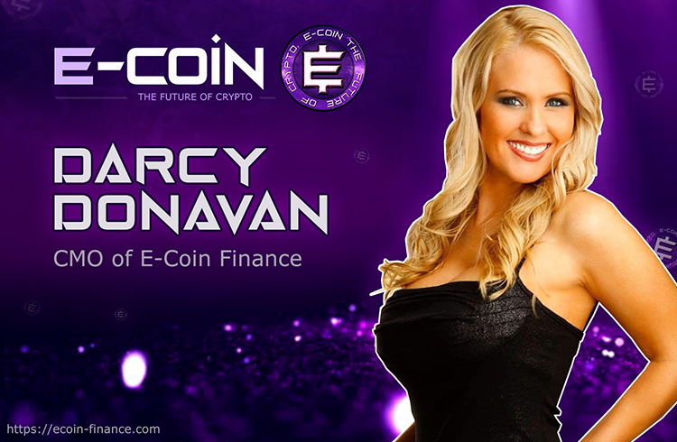 Atriz Americana Darcy Donavan é nomeada CMO da criptomoeda E-Coin Finance para liderar o marketing e o desenvolvimento de negócios