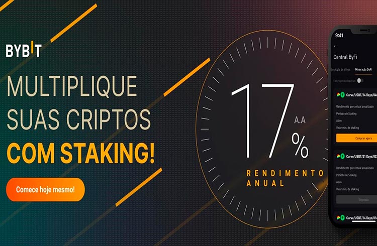 Bybit oferece rendimentos em cripto de até 17% ao ano