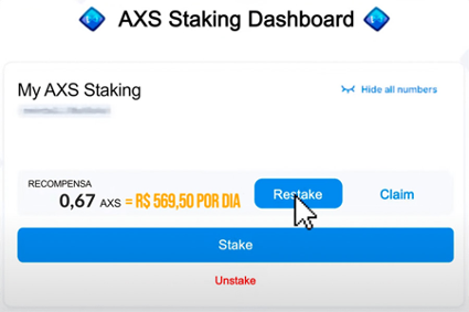 AXS Staking Dashboard